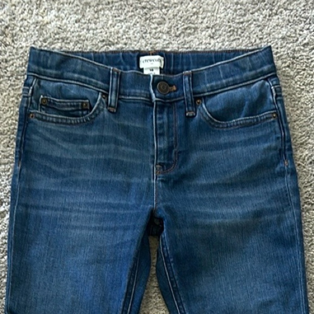 Girls Crewcuts Dark Blue Straight Leg Jeans - Picture 2 of 7